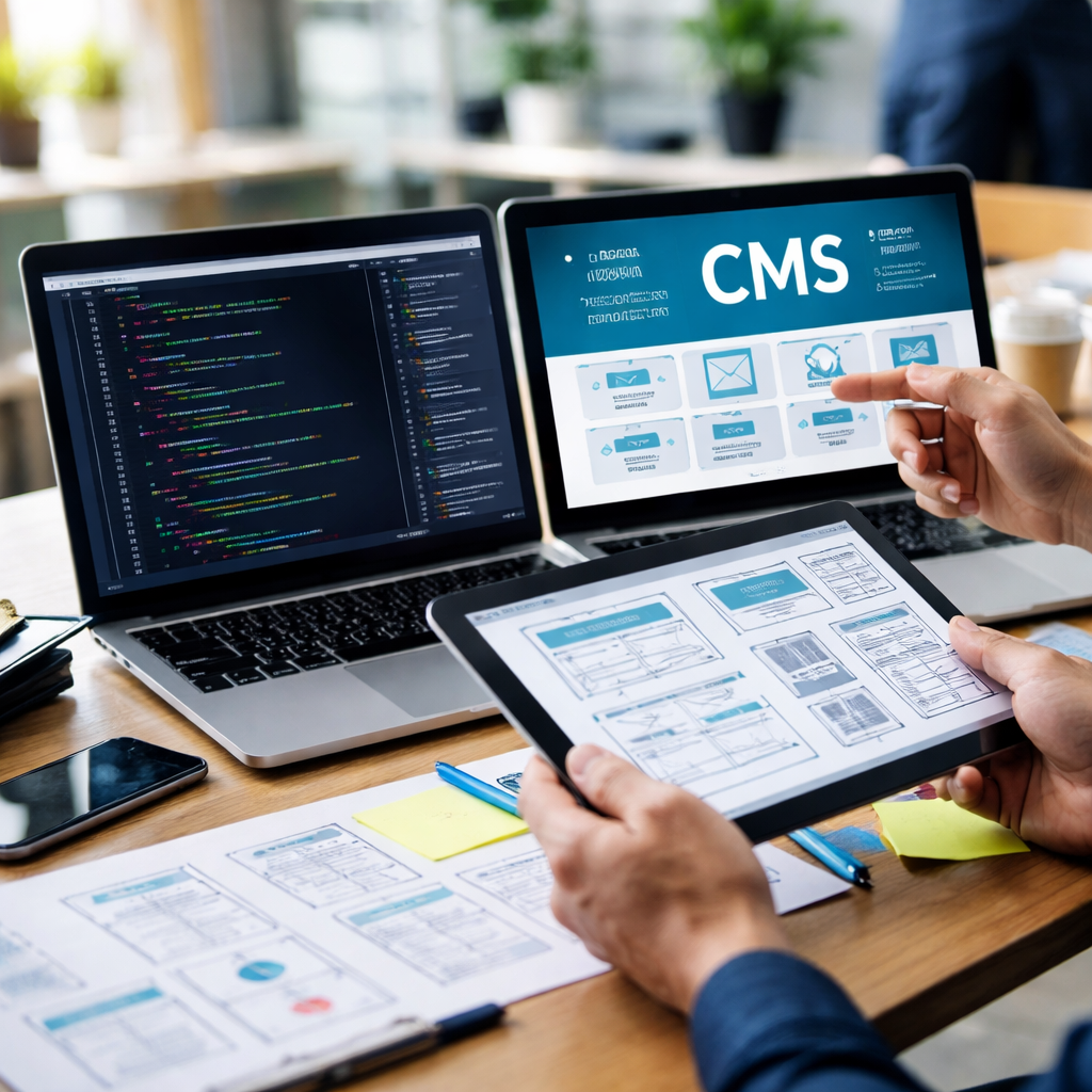 When should a company choose custom application development instead of CMS platforms?
